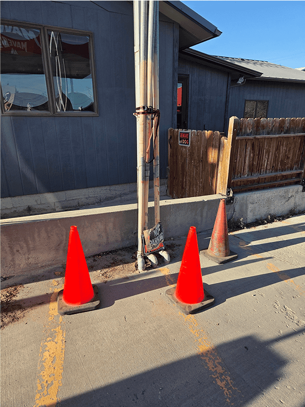 Damaged Tank Vent Pipes