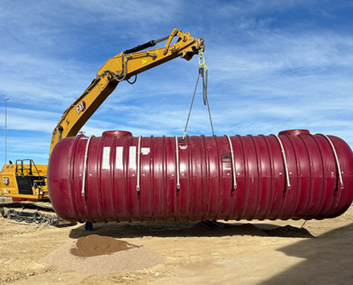 Underground storage tank prior to installation